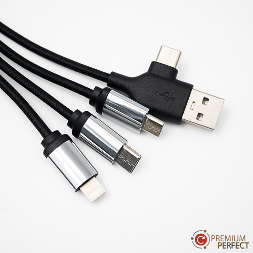 สายชาร์จ-พวงกุญแจ-ห่วงโลหะ-สีดำ-รุ่น-MIS-CB-013