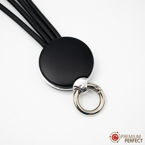 สายชาร์จ-พวงกุญแจ-ห่วงโลหะ-สีดำ-รุ่น-MIS-CB-013