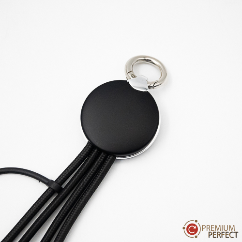 สายชาร์จ-พวงกุญแจ-ห่วงโลหะ-สีดำ-รุ่น-MIS-CB-014