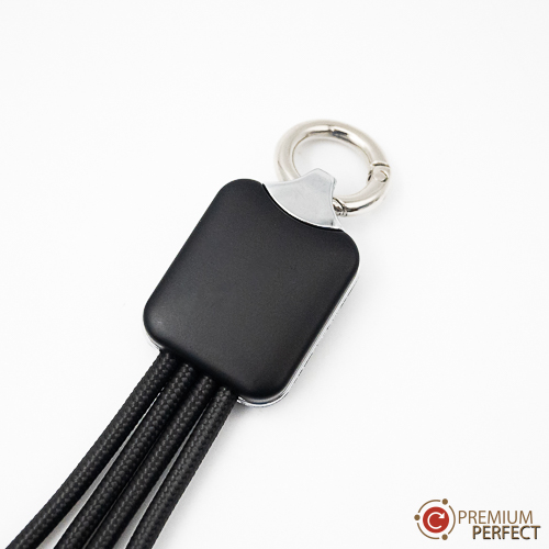 สายชาร์จ-พวงกุญแจ-ห่วงโลหะ-สีดำ-รุ่น-MIS-CB-019