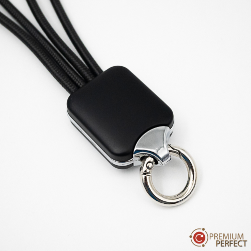 สายชาร์จ-พวงกุญแจ-ห่วงโลหะ-สีดำ-รุ่น-MIS-CB-021